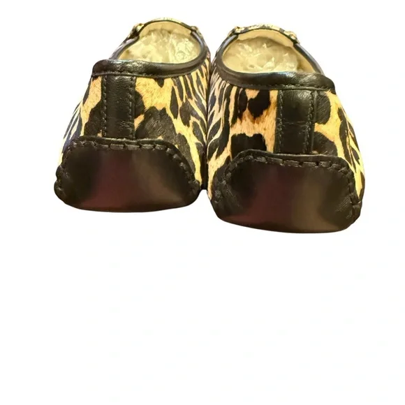 Michael Kors Animal Print Flats with Gold Logo sz 9 - Picture 5 of 9